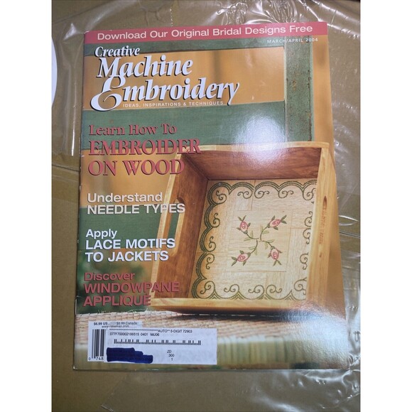 5 Bulk Creative Machine Embroidery Magazine Lot Of 5 Inspirations & Techniques - Picture 7 of 7